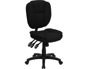 Flash Furniture Black Fabric Multi Function Task Chair