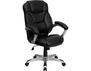 Flash Furniture Black Leather High Back Office Chair