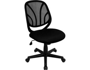 Flash Furniture Black Mid Back Mesh Computer Task Chair