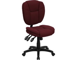Flash Furniture Burgundy Fabric Multi Function Task Chair