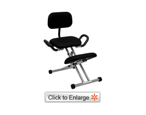 Flash Furniture Ergonomic Kneeling Chair with Handles Office Seating
