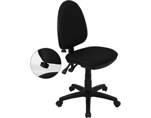 Flash Furniture Fabric Multi-Function Task Chair with Adjustable Lumbar Support