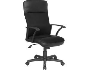 Flash Furniture High Back Leather / Mesh Combination Executive Swivel