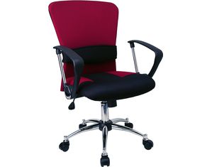 Flash Furniture Mid-Back Burgundy Mesh Chair