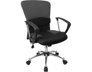 Flash Furniture Mid Back Gray Mesh Chair