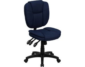 Flash Furniture Navy Blue Fabric Multi Function Task Chair