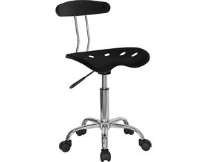 Save  on Vibrant And Chrome Computer Task Chair With Tractor Seat at The Chair Superstore