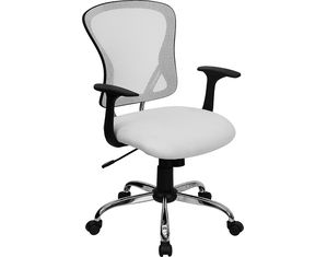 Flash Furniture White Mesh Executive Office Chair
