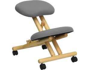 Flash Furniture Wooden Ergonomic Kneeling Posture Office Chair Office Seating