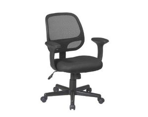 Screen Back Task Chair with T Arms with Mesh Fabric Pad
