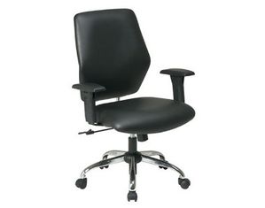 Vinyl Sculptured Task Chair with Adjustable Soft Padded Arms