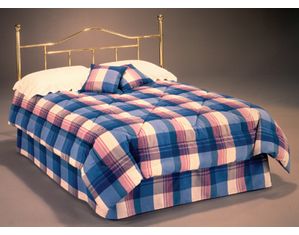 Bernards Furniture Brass Plated Camel Back Headboard - Fast FREE FedEx Shipping!