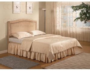 Union Square Tan Microfiber Upholstered Queen Headboard