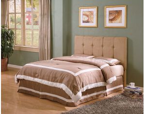 Union Square Tan Tufted Queen Headboard