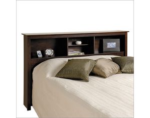 Prepac Espresso Storage Headboard