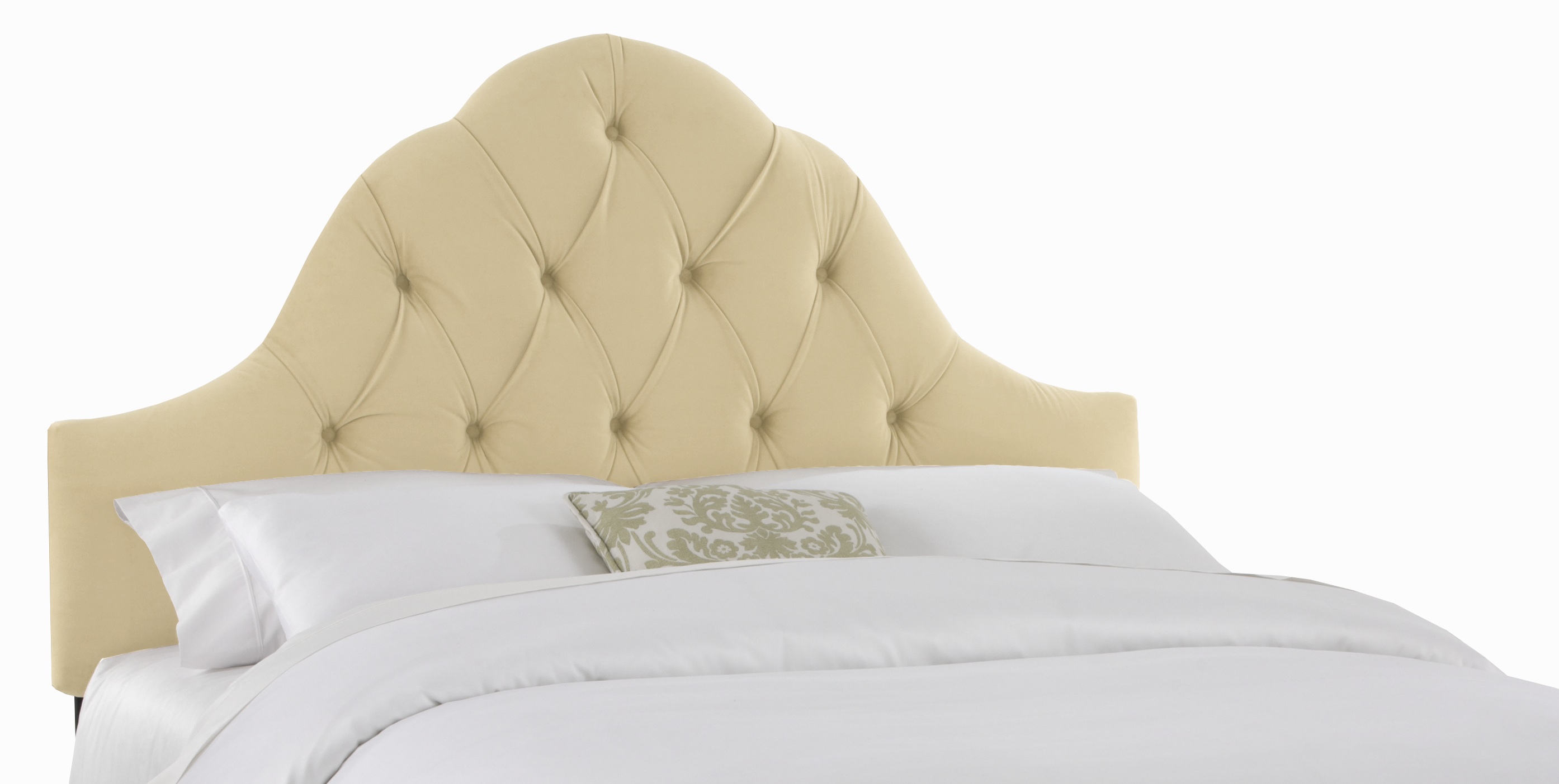 Skyline Furniture Arch Tufted Headboard in Velvet Buckwheat image
