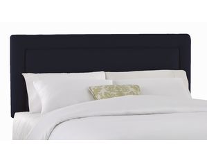 Skyline Furniture Border Headboard in Twill Navy