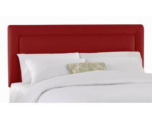 Skyline Furniture Border Headboard in Twill Red
