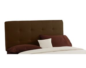 Skyline Furniture Tufted Headboard in Premier Chocolate