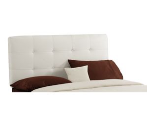 Skyline Furniture Tufted Headboard in Premier White