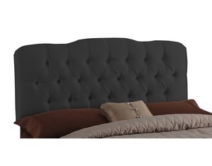 Skyline Furniture Tufted Headboard in Shantung Black