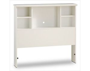 South Shore Pure White Sand Castle Country Twin Bookcase Headboard (39