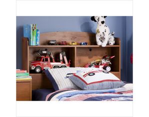 South Shore Sunny Pine Logik Contemporary Twin Bookcase Headboard (39