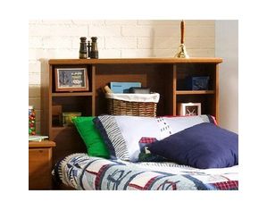 South Shore Sunny Pine Sand Castle Country Twin Bookcase Headboard (39