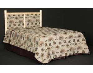 Viking Log Furniture Fabric Headboard