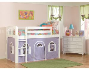 Bolton Furniture Windsor Low Loft with Optional Tent Tower and Slide