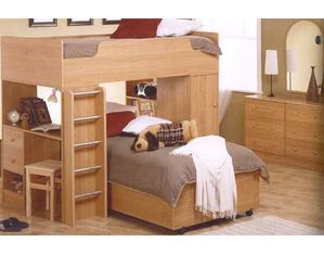 Coaster Company Simply Casual Natural 400087 Loft Bed - FREE Inside Delivery!