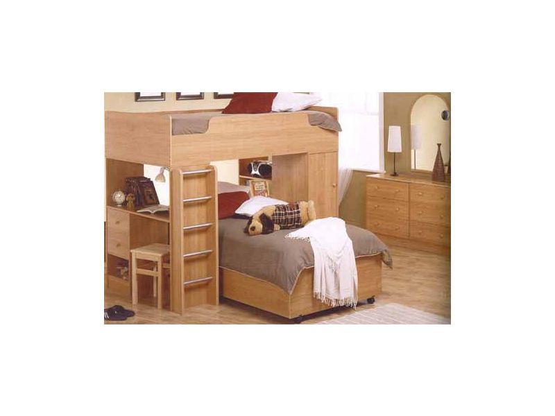(Shown with optional Bottom Twin Bed, Mirror, Dresser)