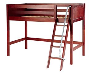 Maxtrix Full Size Mid High Loft Bed w. Angle Ladder