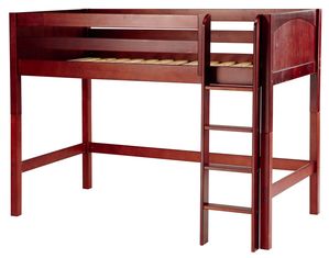 Maxtrix Full Size Mid High Loft Bed w. Straight Ladder