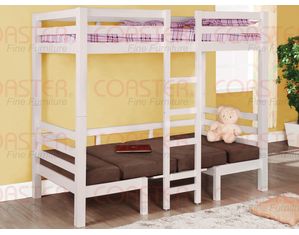 Union Square Lil Camper Convertible White Twin Loft Bed