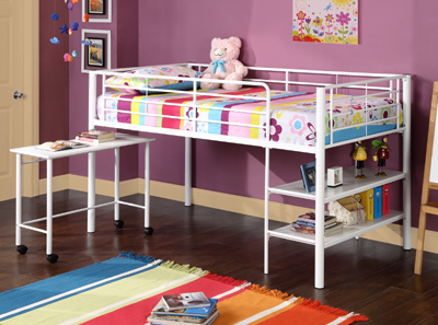 Futon Beds  Storage on Twin Loft Bed With Storage And Desk From The Bunk Bed Superstore