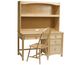 Natural Desk and Hutch