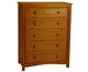 Honey 5 Drawer Chest
