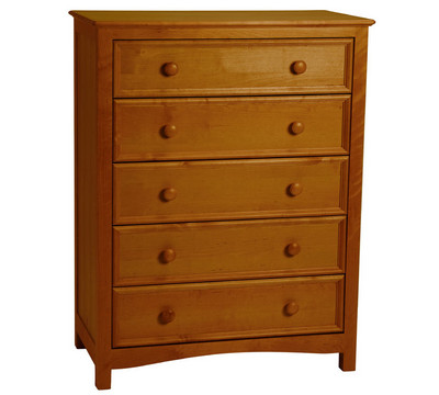 Honey 5 Drawer Chest