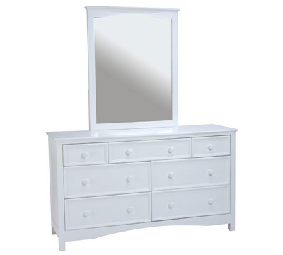 White 7 Drawer Dresser