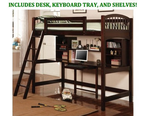 Coaster Company Executive Workstation Twin 460063 Loft Bed