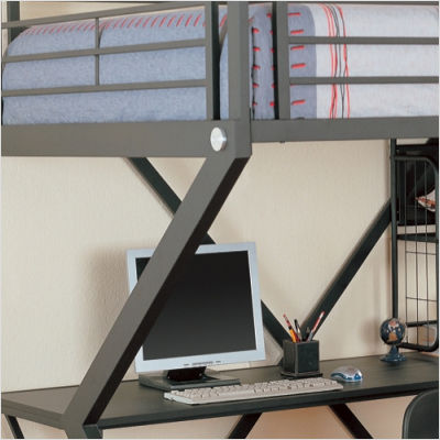 Beds Free on Style Workstation Full Loft Bed From The Loft Bed Superstore