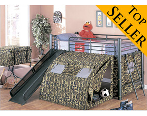 Union Square G.I.  Loft Bed - FREE Slide and Tent!