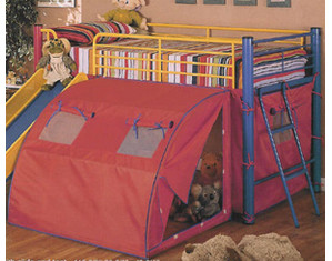 Coaster Company Multicolor 7239 Loft Bed With Slide Loft Bed - FREE Inside Delivery!