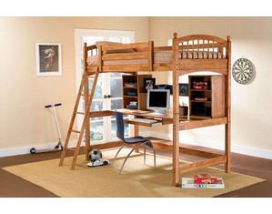 Producer Workstation Twin 460053 Loft Bed - FREE Inside Delivery!