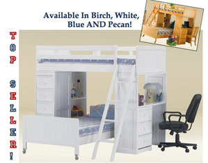 Good Trading Loft Bed - Desk and Chest FREE!
