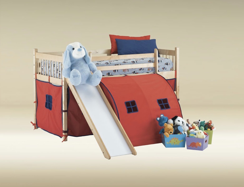 Good Trading Loft Bed - Slide AND Tent Included FREE! image