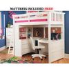 Save  on Getaway Loft Bed with FREE Mattress Featuring Inside Delivery and Set-up! at The Loft Bed Superstore