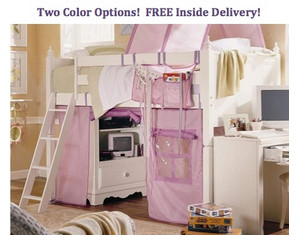 Lea Spring Garden Low Loft Bed - FREE Inside Delivery!