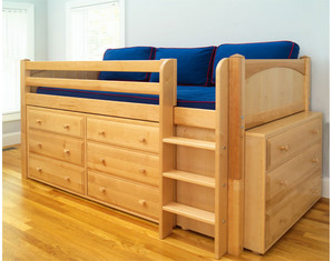 Maxtrix Twin Box Low Loft Bed - FREE Inside Delivery!
